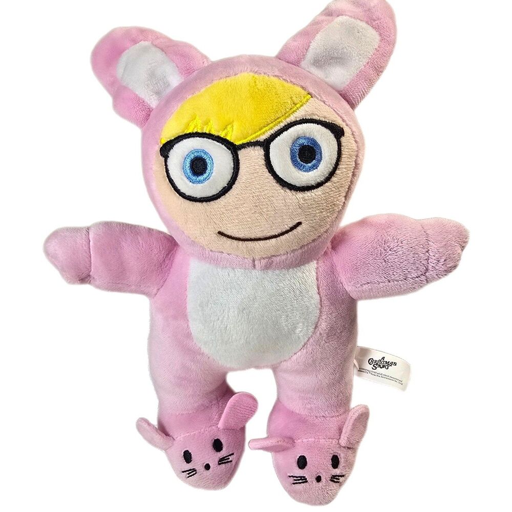 A Christmas Story Ralphie In a Pink Bunny Suit Plush Warner Bros 10 in